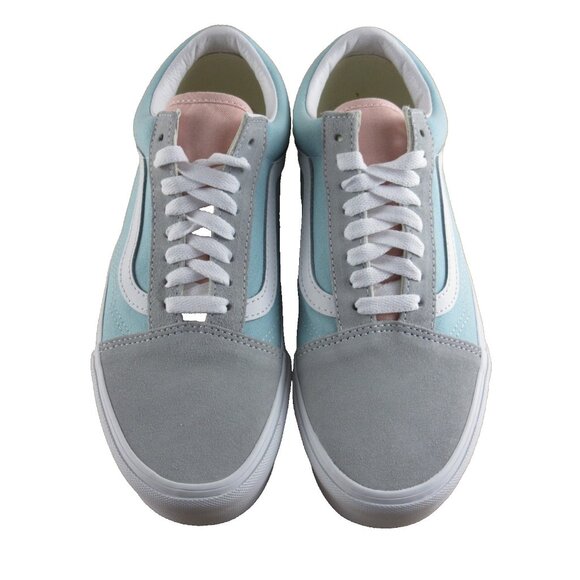 Vans Women's Old Skool Platform Color Block Pastel White Platform Shoes Size 8 - Picture 3 of 7